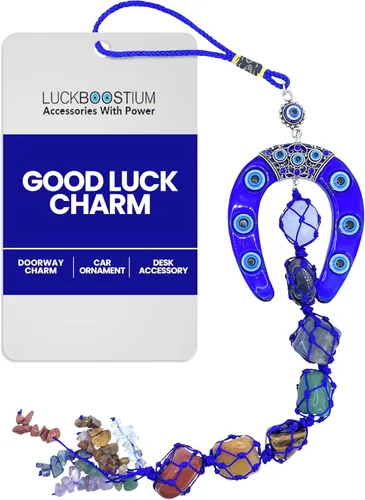 Miniatura 8 de LUCKBOOSTIUM Llavero de elefante y 7 chakras colgantes con borlas y piedras preciosas contra el mal de ojo – Llavero contra el mal de ojo