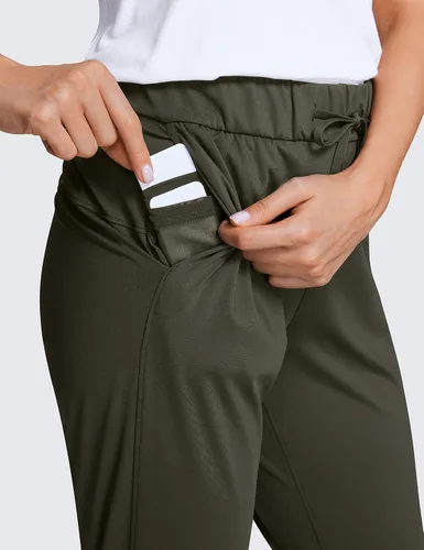 Miniatura 4 de CRZ YOGA - Pantalones deportivos elásticos de 4 vías para mujer de 27 pulgadas, pantalones deportivos para correr, viajes, descanso, pantalones