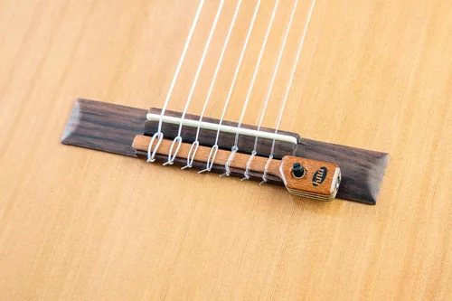 Miniatura 3 de KNA NG-2-7S Pastilla de guitarra flamenca clásica de nailon piezoeléctrico portátil de 7 cuerdas, tono acústico natural, ligera, desmontable