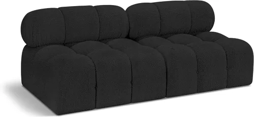Miniatura 18 de Meridian Furniture 611Cream-S68A Colección Ames Moderno Sofá modular contemporáneo con tela de boucle color crema, modular para crear