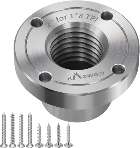 Miniatura 9 de Placa frontal de torno de madera de acero de 2 pulgadas, placa frontal para torno de madera, placa frontal de torno apta para husillo de 1 pulgada x