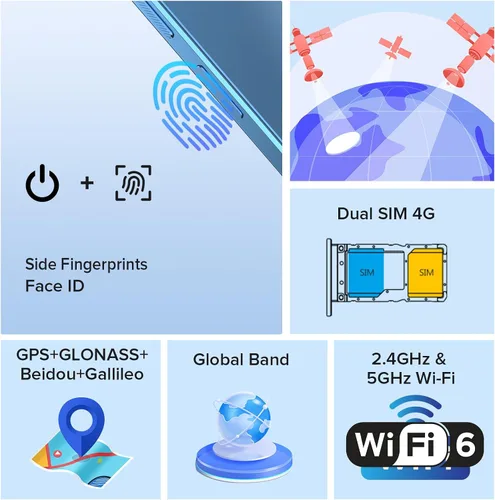 Miniatura 6 de Teléfonos Celulares Ulefone Desbloqueados, Note 16 Pro 12GB + 128GB, 8-Core, Pantalla HD+ de 6.52" Smartphone Desbloqueado, Android 13, 50MP + 8MP