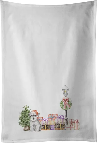 Miniatura 50 de Caroline's Treasures CK8100WTKT - Juego de 2 toallas de cocina con diseño de bulldog francés con diseño de país de las maravillas navideñas