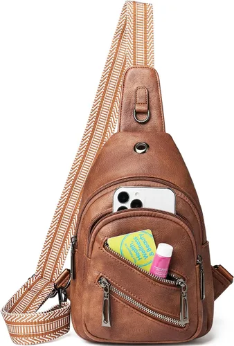 Bolso bandolera de 7L para mujeres y hombres, bolsas de pecho cruzadas, mochila pequeña, riñonera, bolsa de viaje para el hombro