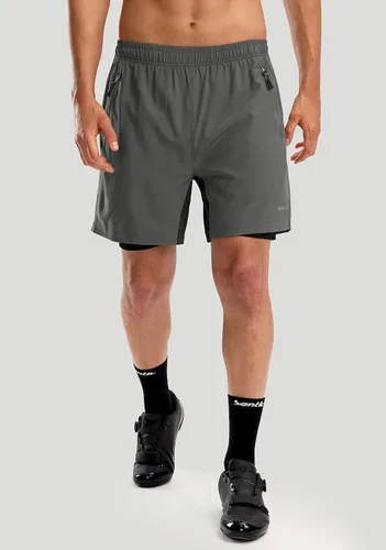 Miniatura 2 de Bikewa Pantalones cortos de ciclismo de montaña para hombre, con acolchado 3D, ajuste holgado, MTB para montar en bicicleta, ciclismo, ciclismo