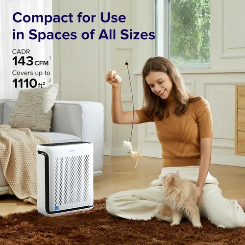 Miniatura 3 de Levoit Purificadores de aire para el hogar, habitación grande, dormitorio, hasta 1110 pies cuadrados con sensores de calidad del aire, control