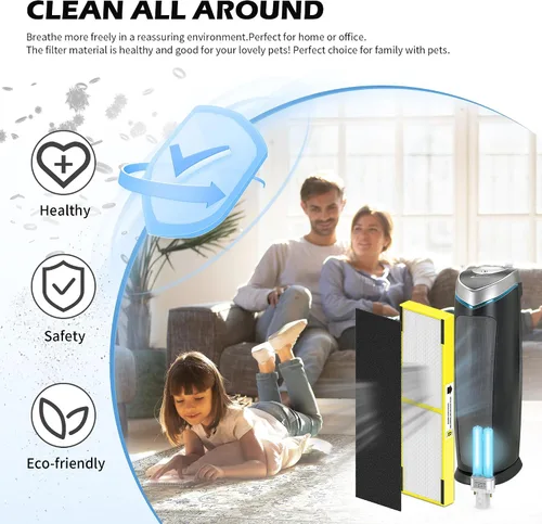 Miniatura 5 de Paquete de 3 filtros FLT4825 B de repuesto y LB4000 compatibles con filtro G-Guardian B purificador AC4825 AC4825E AC4300 AC4800 AC4900 AC4850, 3