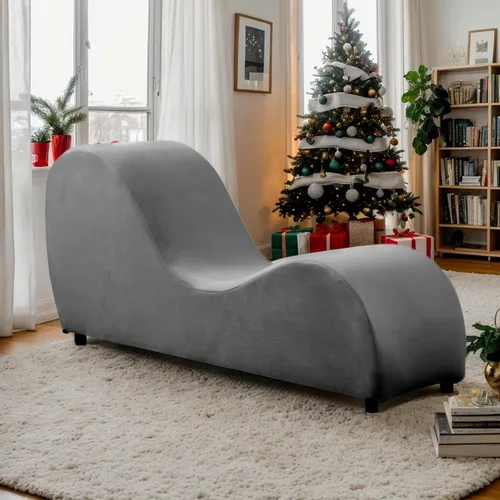 Miniatura 7 de MUZZ Silla de yoga para adultos, tumbona de yoga de terciopelo para interiores, para ejercicio de adultos, estiramiento, relajación, sillas