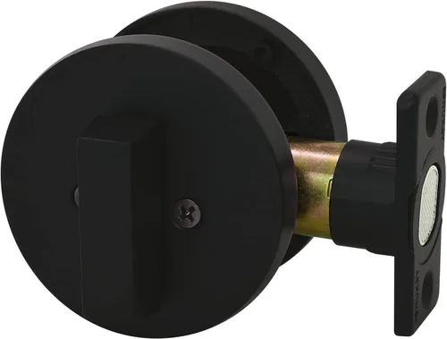 Miniatura 2 de Nuk3y Thor Series Slim Round Modern Contemporary (cerrojo de seguridad [cilindro único], negro mate)