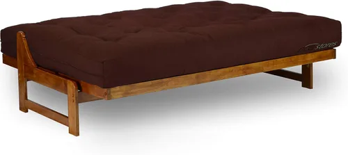 Miniatura 4 de Nirvana Futons Colchón de futón completo cómodo de 6 pulgadas, caramelo de microfibra - Fabricado en Estados Unidos Fudge de microfibra