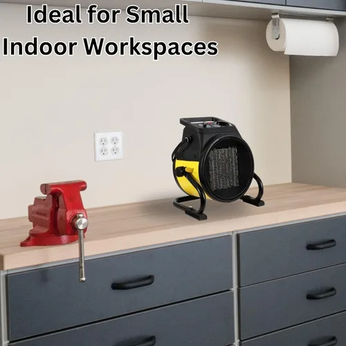 Miniatura 9 de Calentador de aire EUH1465, eléctrico, de Dura Heat, con base pivotante, 5,120 BTU, Amarillo