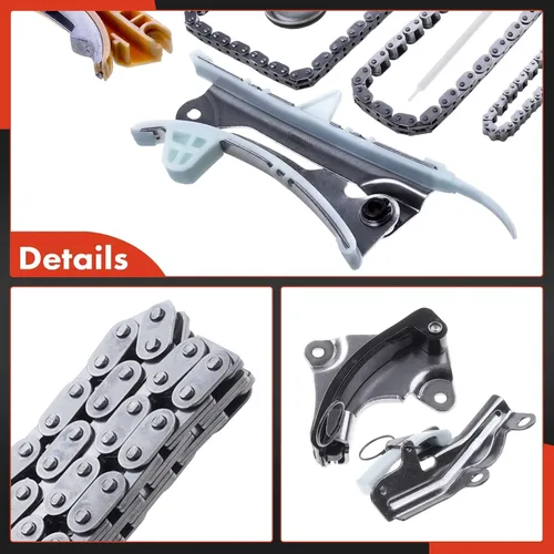 Miniatura 8 de A-Premium - Kit de cadena de distribución del motor con tensor [se ajusta a SOHC, 6 cilindros 4.0L] Compatible con Ford Explorer 97-10, Explorer