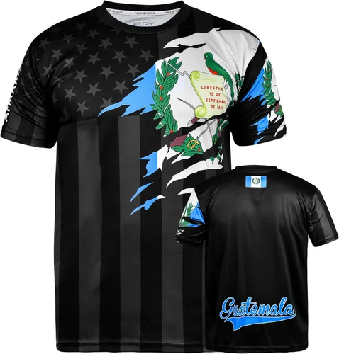 Fury Camiseta unisex de fútbol con la bandera de Estados Unidos y México