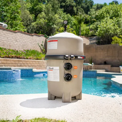 Miniatura 2 de XtremepowerUS Filtro de alberca de tierra infusora DE para piscina y spa enterrada, 48 pies cuadrados. 96 galones por minuto. Filtro de piscina