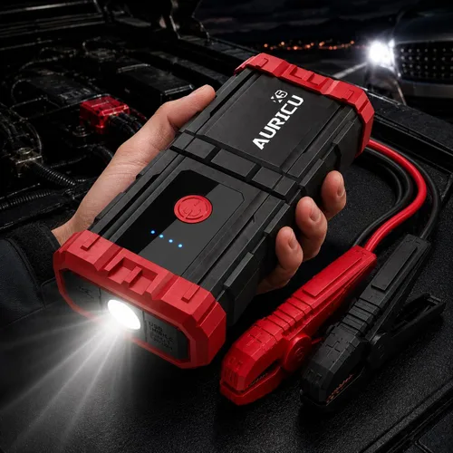 X5 1000A Jump Starter Paquete de refuerzo de batería de litio de 12 V, caja de salto portátil, banco de energía y cables de puente para motores de