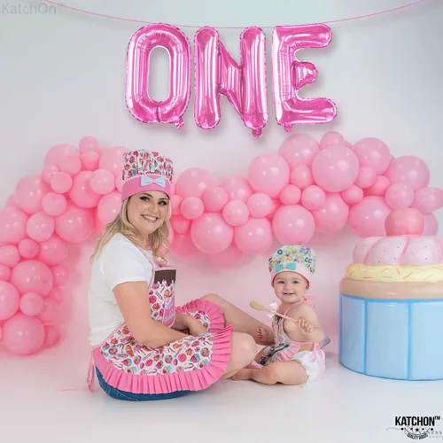 Miniatura 7 de KatchOn, Globo negro para el primer cumpleaños – 16 pulgadas Decoraciones de cumpleaños One Happy Dude Globos negros 1 para primer cumpleaños