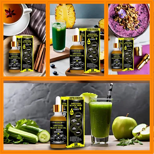 Miniatura 8 de Mezcla mineral húmica fúlvica – 580 porciones Paquete X935 suplemento de ácido húmico y fúlvico + aceite de orégano X989 con aceite de semilla