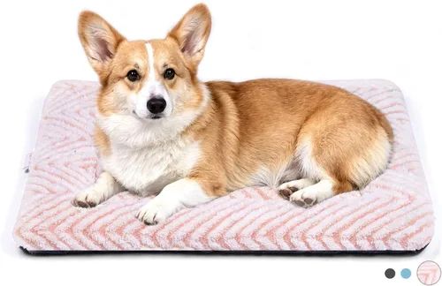 Miniatura 23 de Mora Pets Almohadilla para jaula para perros, alfombra para jaula de perrera para perros pequeños, lavable, bonita cama de estrella para mascotas
