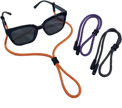 Miniatura 2 de Decker Eyewear Retainer Universal Fit Eyeglasses Lanyard 3PCS Reflective Glasses Strap One Size Fits Most Adjustable Sports Glasses Holder for Men