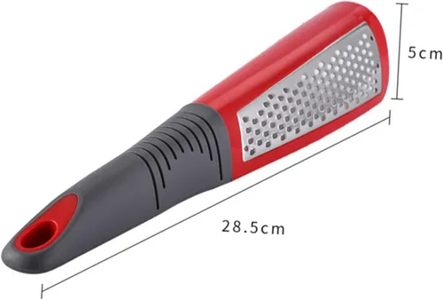 Miniatura 6 de Cortadora de queso de ajo de acero inoxidable aleatorio, acero inoxidable eficiente para cepillar vegetales, herramienta de cocina compacta fácil