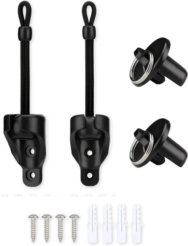 Coolaroo - Piezas de repuesto elásticas y tapa de extremo, color negro, resistente a la intemperie, para persianas enrollables Coolaroo para