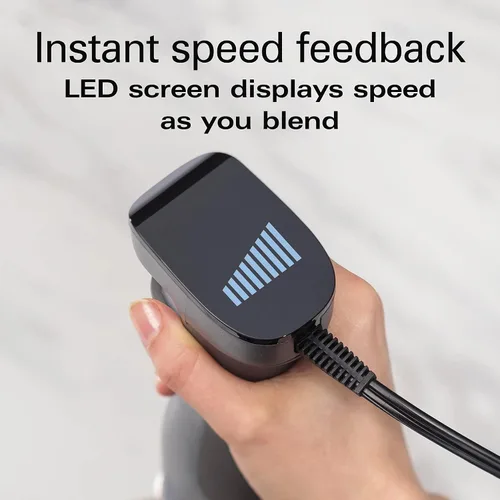 Miniatura 6 de Hamilton Beach Professional Batidora eléctrica de inmersión manual con velocidad variable + pantalla LED, 300 vatios de potencia máxima, batidor
