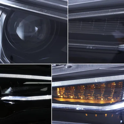 Miniatura 3 de VLAND Conjunto de faros delanteros aptos para Mitsubishi Lancer& EVO X 2008-2020 W/DRL, luz delantera LED con señal de giro secuencial, faro