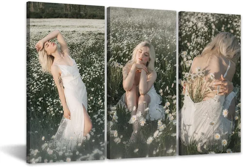 CCWACPP Impresiones en lienzo personalizadas con tus fotos, 3 paneles, arte de pared personalizado, regalos personalizados para amigos, bodas y 3