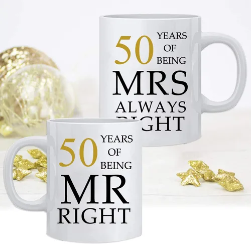 Miniatura 6 de Kwieema 50 aniversario de boda para parejas, 50 aniversario dorado para padres, 50 aniversario de boda, tazas de café, abuelos, parejas, taza