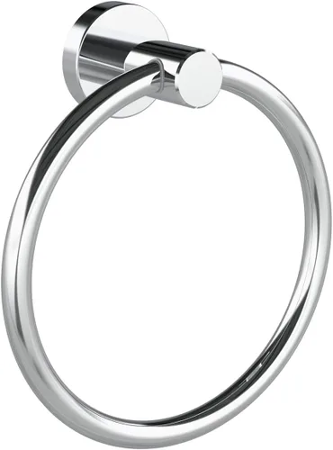 Miniatura 10 de RARXTR Toallero de níquel cepillado, soporte para toallas de mano para baño, cocina, base redondeada moderna, montaje en pared, acero inoxidable