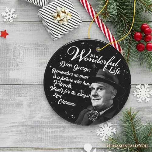 Miniatura 4 de Clarence El Ángel Cita de George Querido Adorno para Árbol de Navidad, Maravilloso Regalo de la Vida Maravillosa