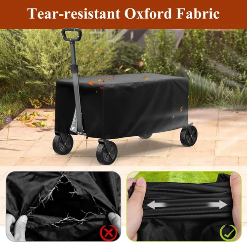 Miniatura 7 de TheElves Funda Plegable para Carro, Fundas para Carro de Jardín al Aire Libre, Fundas Resistente, Impermeable, a Prueba de Viento y Polvo