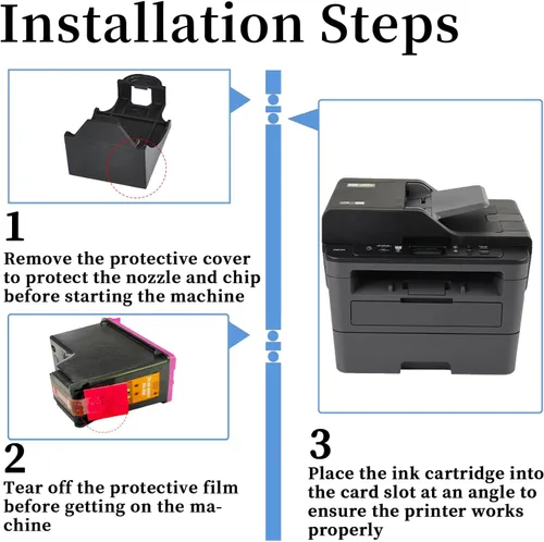 Miniatura 4 de 63XL 63 - Cartuchos de tinta compatibles con HP 63 63XL, cartuchos de tinta de alto rendimiento para impresoras HP DeskJet 1110, 1115, 2130, 2135