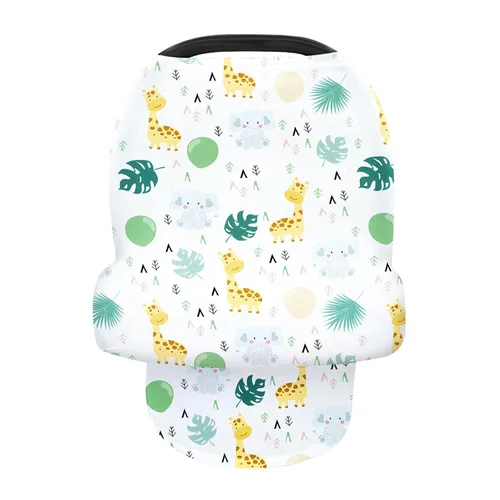 Miniatura 9 de Funda de lactancia para recién nacido, multiuso, para cochecito de bebé, unisex, para bebé, niño y niña (animal 2)