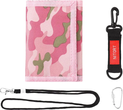 Miniatura 31 de Billetera, carteras de lona para deportes al aire libre para niños, bonita cartera con cremallera para niños, cartera de bolsillo frontal