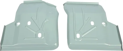 Miniatura 2 de KUAFU Bandeja de piso delantera compatible con Jeep TJ Wrangler 1997-2006 Par plateado Tono plata