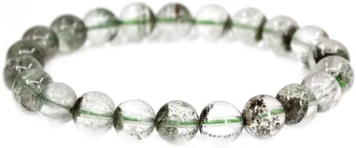 Miniatura 116 de Amandastone Pulsera elástica de cuentas redondas de 0.315 in con piedras preciosas naturales de 7 pulgadas