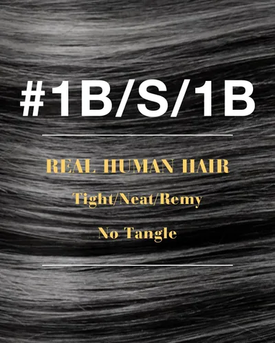Miniatura 8 de Hetto Extensiones de cabello humano con nano cuentas, balayage, extensiones de cabello humano, color negro degradado a plateado, extensiones