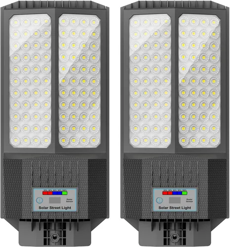 Miniatura 15 de Luz solar de calle de 9500 W para exteriores, impermeable, IP67, 240000 lúmenes, luces solares de estacionamiento del atardecer al amanecer, sensor