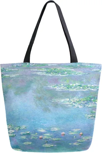 Miniatura 17 de Naanle Bolsa de lona de África grande para mujer, bolsa de hombro casual, bolsa de algodón para exteriores, reutilizable, multiusos, resistente