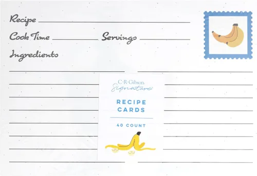 Miniatura 8 de C.R. Gibson Colección Bunch of Bananas - Papelería con dibujos divertidos para la cocina, 7.25 x 9 pulgadas, mini cuaderno de recetas