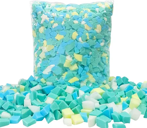 Relleno de espuma viscoelástica triturada de 5 libras para relleno de puf, cojín de silla de almohada, cama para perro, recambio de manualidades,