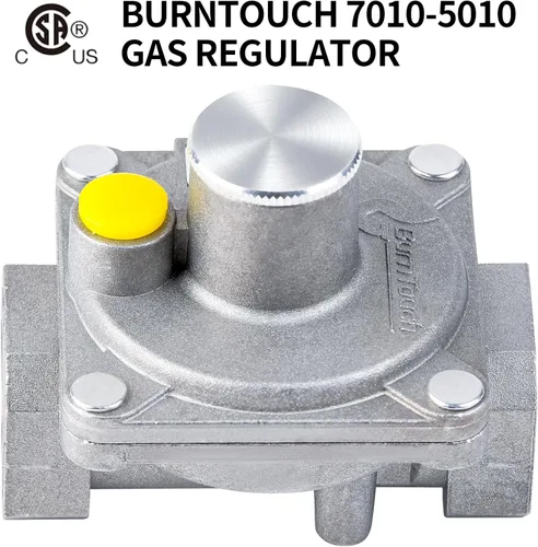 Miniatura 4 de BurnTouch - Regulador de gas 7010-5010 1/2 PSIG 1/2 pulgada NPT gas natural y propano líquido NAT 5 pulgadas - GLP 10 pulgadas WC, para cocinas