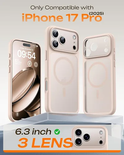 Miniatura 774 de TOCOL Funda para iPhone 11, compatible con Magsafe, protección completa de cámara, imanes integrados, protección contra caídas, funda translúcida