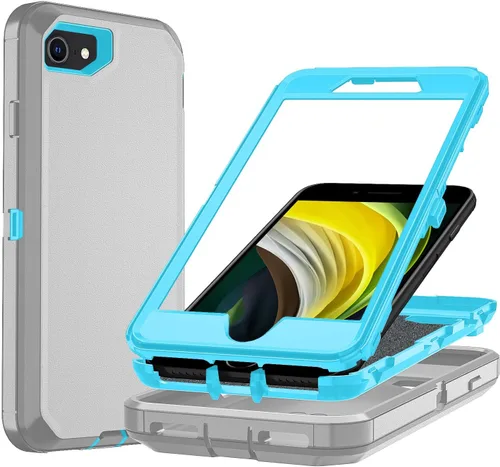 Miniatura 27 de Funda para iPhone X/i Phone Xs, 3 capas duradera funda de teléfono resistente protección para teléfono, a prueba de golpes a prueba de caídas a Negro