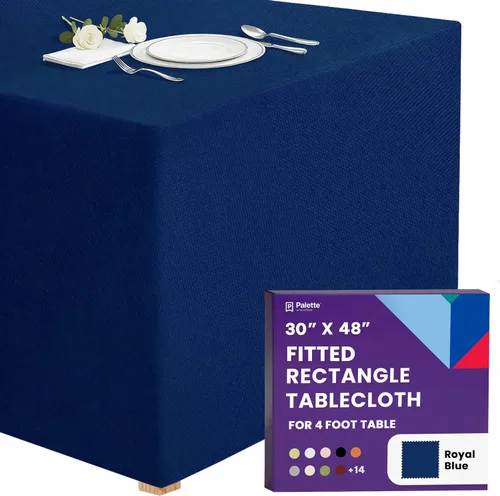 Miniatura 46 de Gee Di Moda - Mantel rectangular a medida en poliéster lavable para mesa de 4 pies, ideal para mesa de bufé, fiestas, cenas, bodas, vacaciones