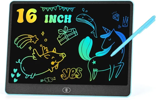 Miniatura 8 de Tableta de escritura LCD para niños, tablero electrónico colorido para garabatos electrónicos de 15 pulgadas para niños a partir de 3 años, juguetes