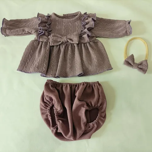 Miniatura 16 de EKOKIZ Ropa de muñecas Reborn de 17 a 20 pulgadas, ropa realista para recién nacidos, accesorios de regalo, juego de regalo para muñecas de bebé