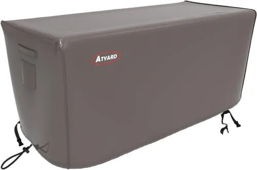 Miniatura 18 de Atyard Cubierta cuadrada para fogata de gas, 36 pulgadas de largo x 36 pulgadas de ancho x 24 pulgadas de alto, impermeable, resistente al viento