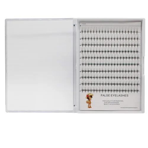 Miniatura 6 de Bandeja grande, 200 unidades, rizo D, 5D, extensiones de pestañas postizas con volumen, diseño de cola de fénix, belleza, naturaleza, largas, suaves